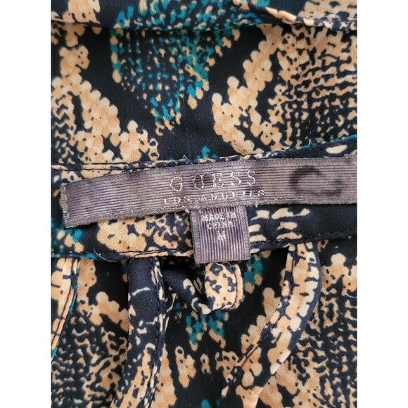 Guess Womens Sleeveless Snake Print Halter Top Size L - Picture 3 of 3